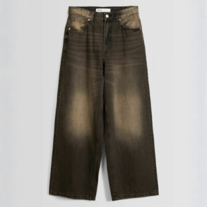jeans men brown shade colour baggy H&m