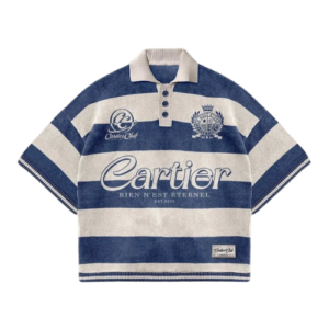 polo neck over size tshirt