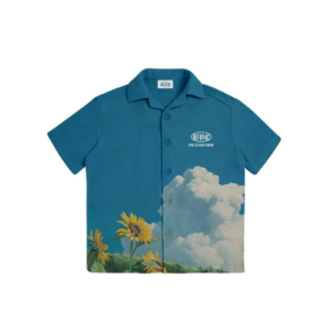 half sleeve over size print shirt