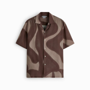 half sleeve shirt over size print